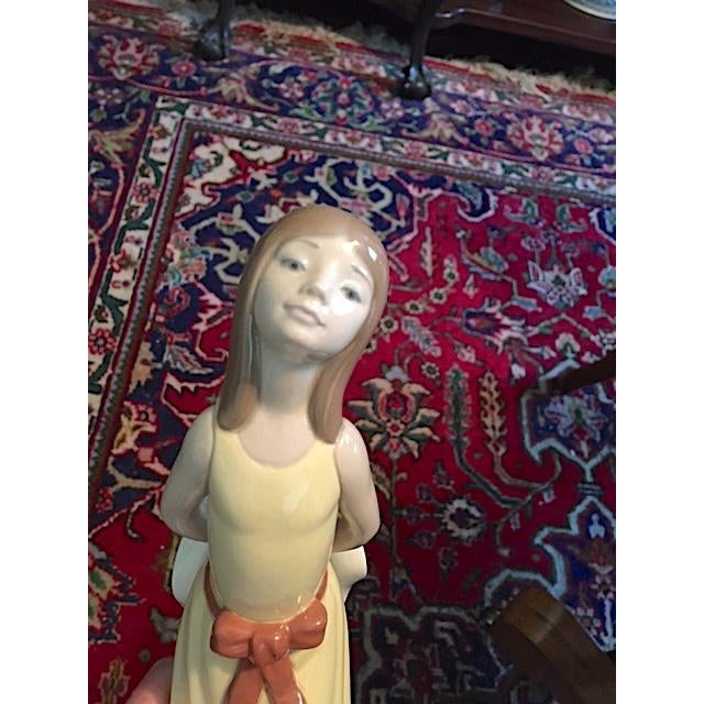 Lladro Lladro Girl With Hat Figurine For Sale - Image 4 of 5