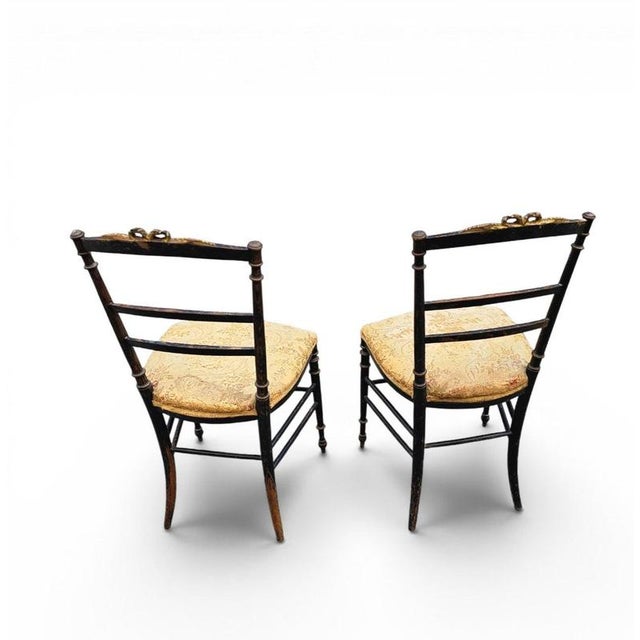 French Giltwood Salon Side Chairs, Set of 2 For Sale - Image 15 of 18