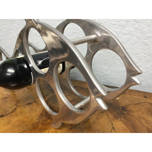 Vintage Aluminum Fish Wine Rack Chairish