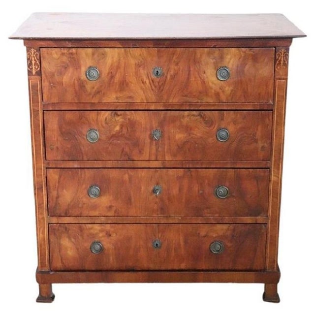 Antique Chest of Drawers in Walnut, Late 19th Century For Sale - Image 13 of 13