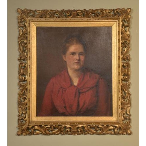 Grant, Portrait of a Lady, Oil on Canvas, Framed For Sale - Image 6 of 6