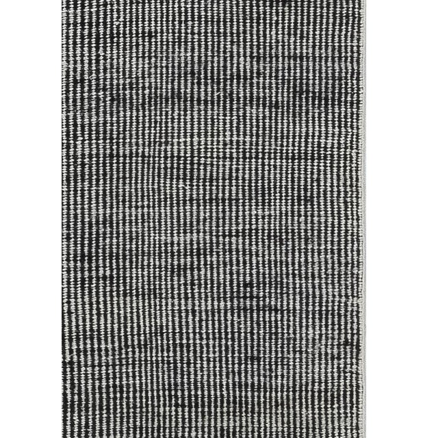 Early 21st Century Monochrome Rhythm – Modern Black White Flat Weave Wool Rug by Doris Leslie Blau For Sale - Image 5 of 6