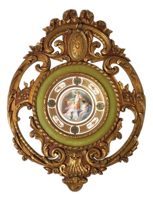 Elaborately Framed Cabinet Plate, Germany, Circa 1900
