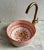 Transform your bathroom with the timeless beauty of our 16-inch handcrafted pink ceramic vessel sink. Expertly designed...