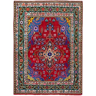 Vintage Persian Mahal Rug – Size: 3' 10" X 5'5" For Sale