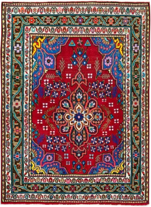 Vintage Persian Mahal Rug – Size: 3' 10" X 5'5"