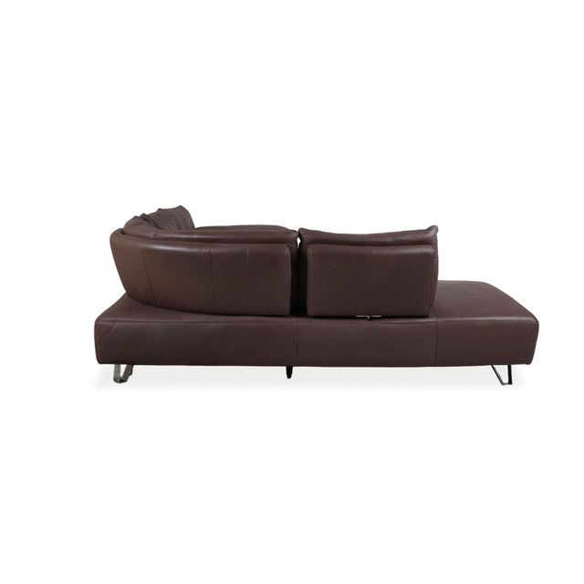 MR680 Corner Sofa in Brown Leather from Musterring For Sale - Image 9 of 12