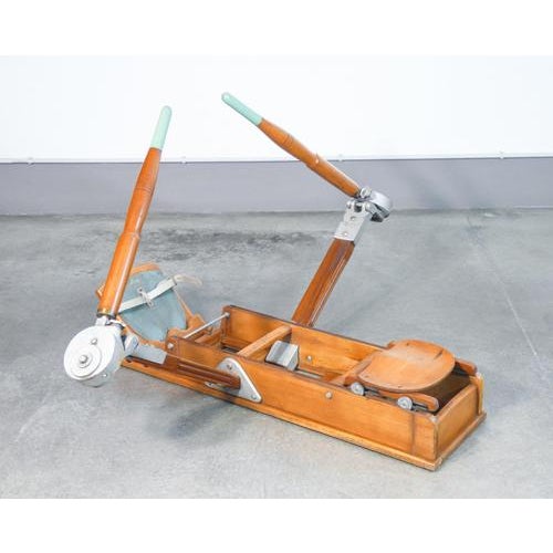 Vintage Lamborghini Rowing Machine in Beech For Sale - Image 14 of 18