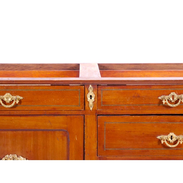 Early 19th Century Louis XVI Gilt Bronze-Decorated Mahogany Commode / Server For Sale - Image 10 of 12