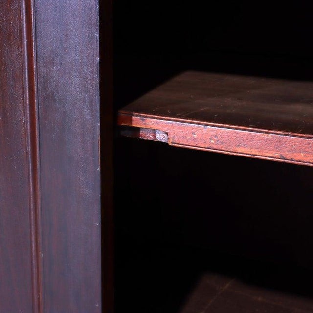 Antique American Empire Classical Flame Mahogany Butler’s Desk C1840 For Sale - Image 14 of 18