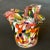 Red Vintage Murano Art Glass Vase For Sale - Image 8 of 12