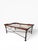 Maitland-Smith Attributed Leather and Steel Coffee Table For Sale In Miami - Image 6 of 13