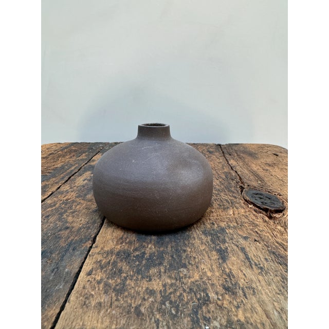 Contemporary Vintage Ceramic Bud Vase For Sale - Image 3 of 8
