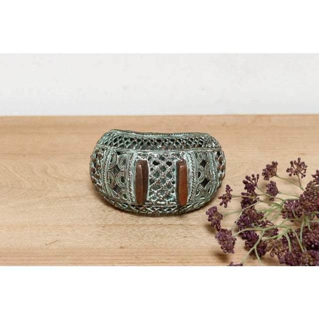 Pierced Copper African Currency Bracelet For Sale In Los Angeles - Image 6 of 6