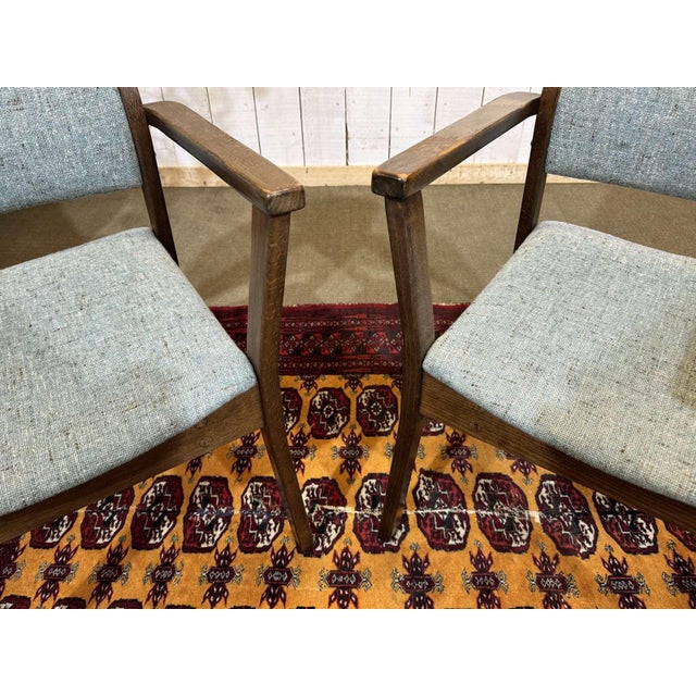 Wood English Teak Armchairs, 1970s, Set of 2 For Sale - Image 7 of 15