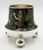 Metal 1970s Rare Los Castillo Tripod Vase With Malachite, Lapis, Azurite & Turquoise Inlay For Sale - Image 7 of 18
