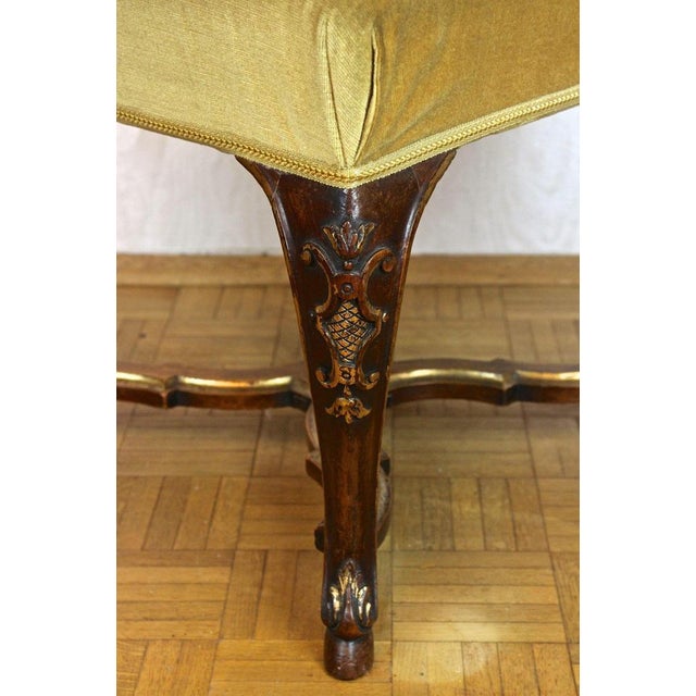 Late 18th Century 18th Century Baroque Dining Chairs with Gilt Accents, Italy, 1790, Set of 6 For Sale - Image 5 of 16