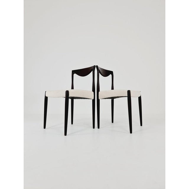 Vintage Norwegian Teak Chair with Teddy Fabric by Rastad & Relling, 1960s For Sale - Image 3 of 11
