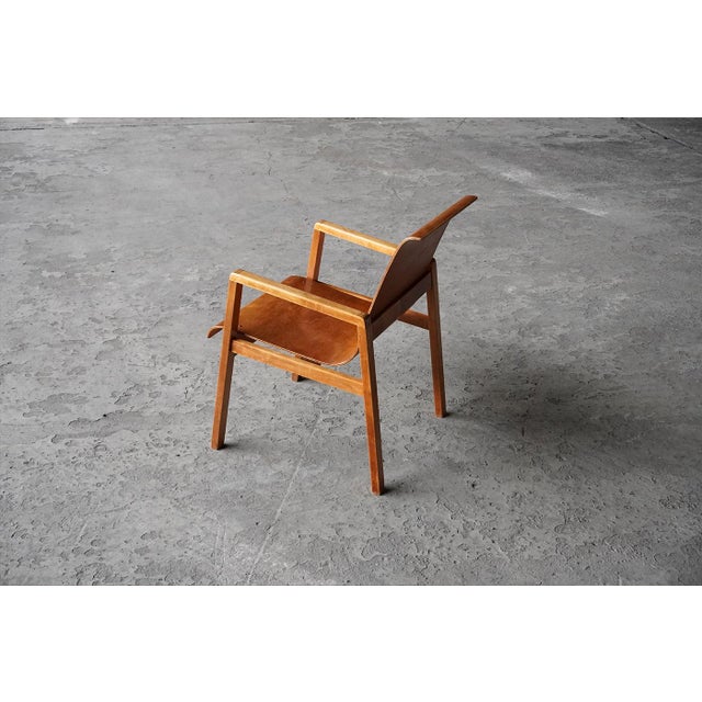 Wood 403 Hallway Chair by Alvar Aalto for Artek, Finland, 1950s For Sale - Image 7 of 9
