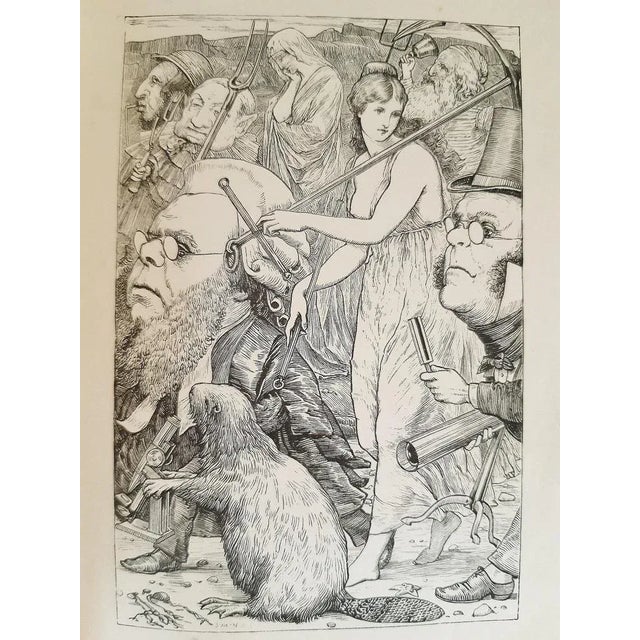 Glass Henry Holiday, The Hunting of the Snark, Original Etching, 1876 For Sale - Image 7 of 7