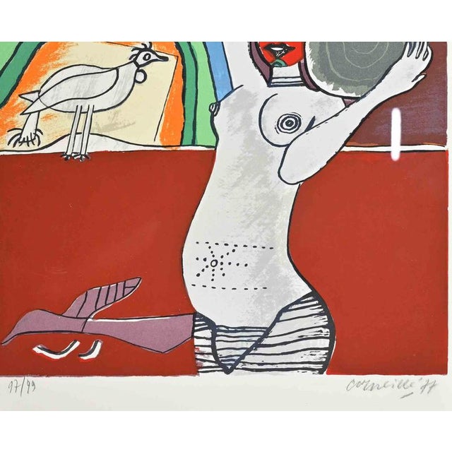 Lithograph on paper. Hand signed and numbered in pencil. Edition of 99. Excellent condition. Tribute to Léopold Sédar...