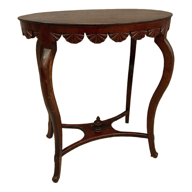 Art Nouveau Wood Side Table, 1890s For Sale