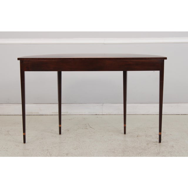 Stickley Inlaid Mahogany Federal Console Hall Table For Sale - Image 12 of 15