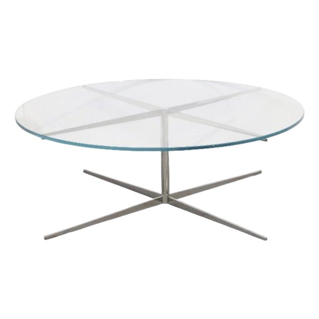 Marc Thorpe for Bernhardt Steel and Glass Coffee Table For Sale