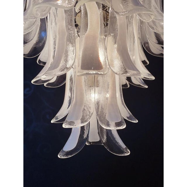 Italian Murano Petals Chandelier, 1970s For Sale - Image 11 of 13