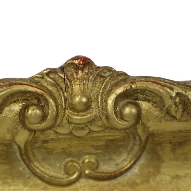 Vintage Baroque-Style Gilt Pine Frame For Sale - Image 13 of 16