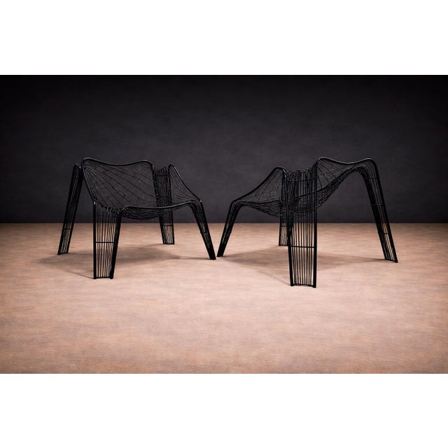 1950s Armchairs With Organic Shape in Iron, Unknown, 1950s For Sale - Image 5 of 10
