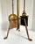 Mid-Century Modern 1960s Sculptural Gilt Iron Fireplace Tool Set With Stand For Sale - Image 3 of 9