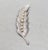 Modern Vintage 1980s Signed Valentino Rhodium Plated Rhinestone & Faux-Pearl Leaf Brooch For Sale - Image 3 of 6