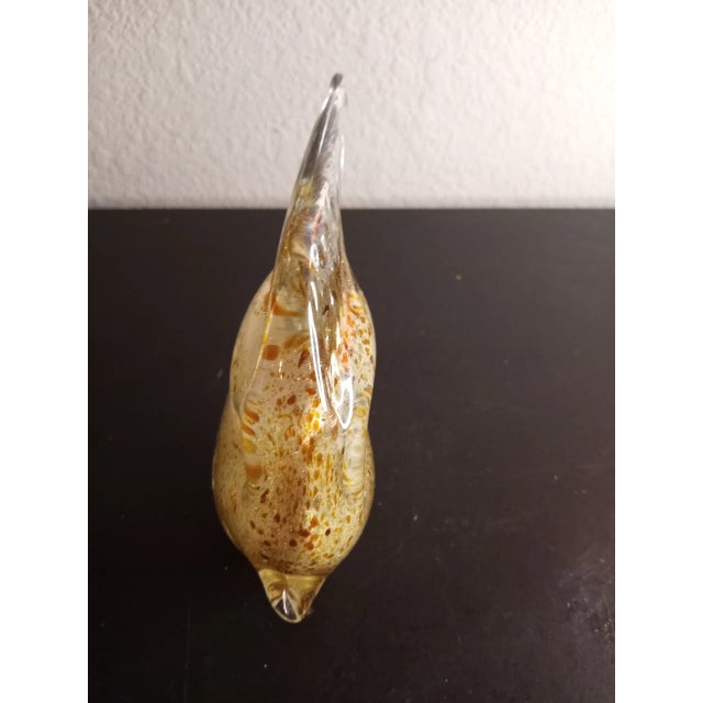 Murano Style Gold Aventurine Art Glass Fish Figurine For Sale - Image 4 of 7