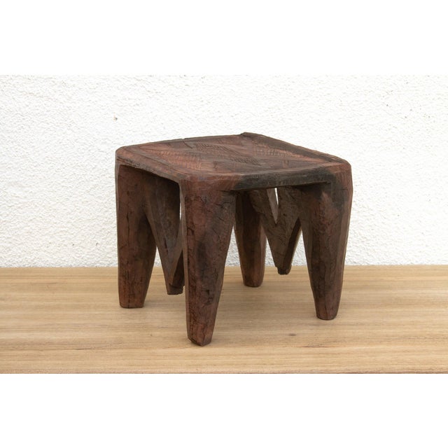 Vintage Market Day Carved Stool For Sale In Los Angeles - Image 6 of 9
