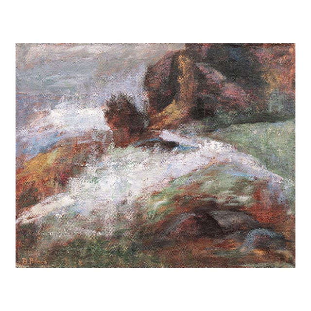 'Abstracted Oceanscape' by Barbara Polach For Sale