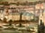 Gothic C. 1890 Antique Central European Cityscape Oil Painting With Cathedral and Hillside Castle Framed For Sale - Image 3 of 10