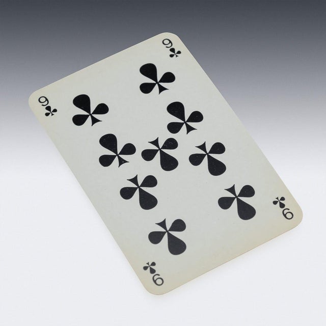 Vintage French Silver Playing Cards Table Set by Hermès, 1960s For Sale - Image 11 of 15
