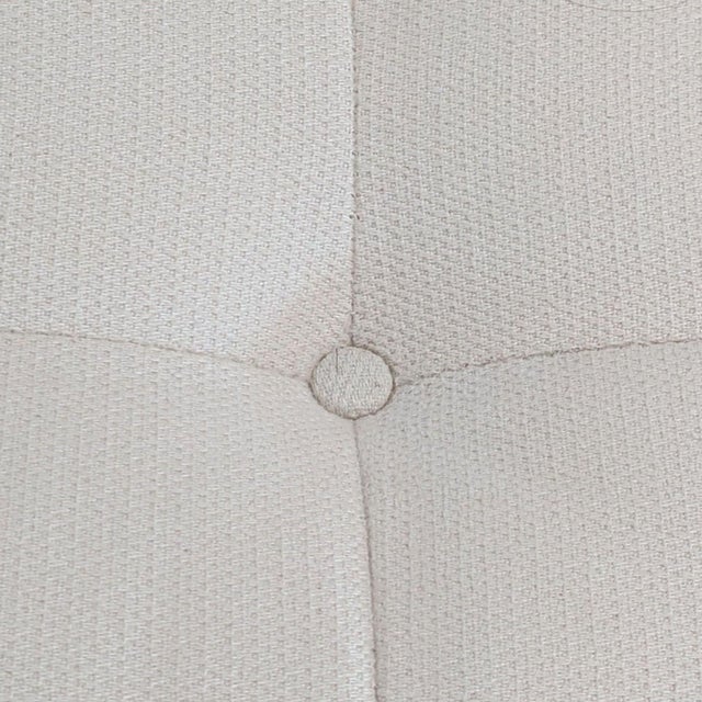 Crate and Barrel Petrie Modern 3-Seat Sofa - Cream Upholstery For Sale - Image 9 of 10