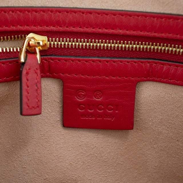 Gucci Gg Blooms Gg Supreme Floral Blue and Red Small Boston Shoulder Bag For Sale - Image 9 of 12