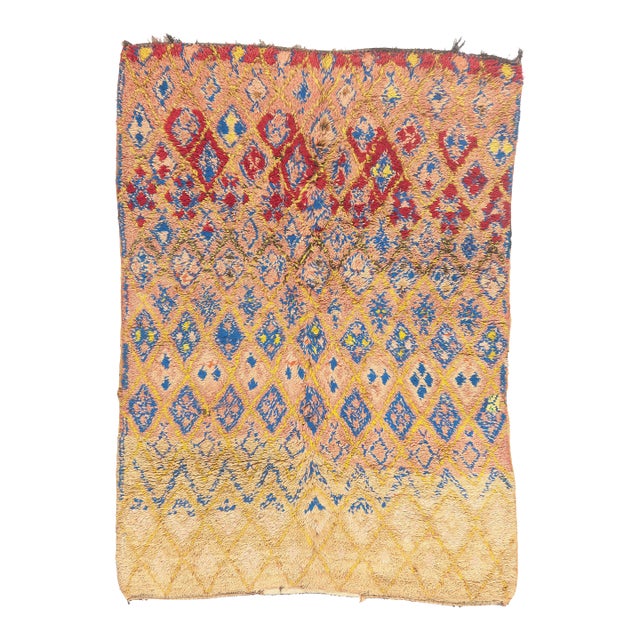 Vintage Boujad Moroccan Rug, 06'05 X 08'10 For Sale
