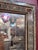 Vintage Marquetry Wood Inlay Mirror With Mother-of-Pearl Accents For Sale - Image 4 of 6