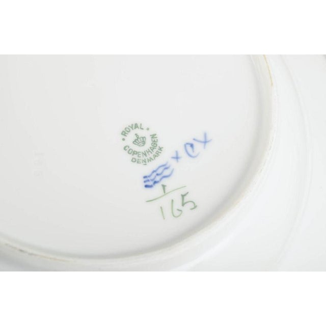 Blue Fluted Plain Deep Plates in Porcelain from Royal Copenhagen, Set of 3 For Sale - Image 4 of 5