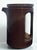 French ¿adónde? French Stoneware Pitcher Cylinders Blue Brown Glaze Gutierrez Serin 6” For Sale - Image 3 of 8