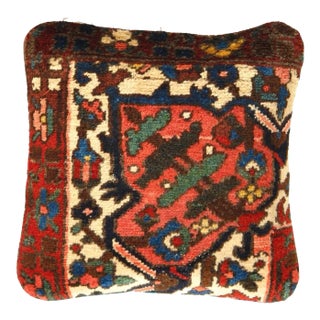 Pasargad Vintage Hand Knotted Rug Pillow For Sale