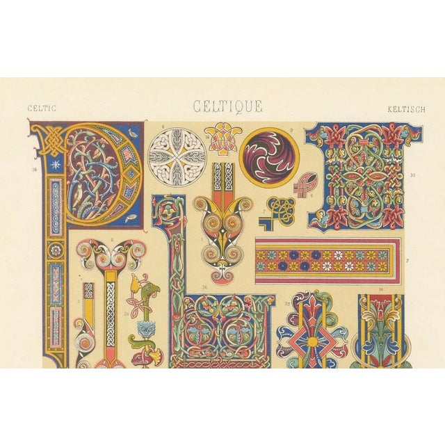 Celtic Illuminated Ornament Decorative Motifs from Early Manuscripts, 1869 For Sale - Image 4 of 10