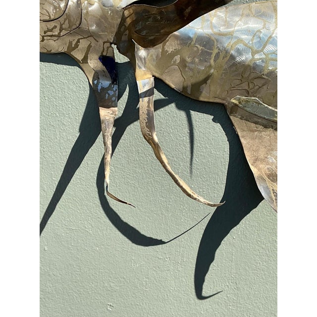 Vintage Metal Sailfish Wall Sculpture For Sale - Image 14 of 18