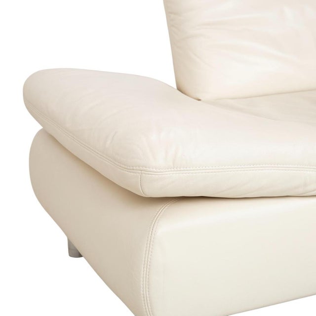 Rivoli 3-Seater Sofa in Cream Leather from Koinor For Sale - Image 6 of 16