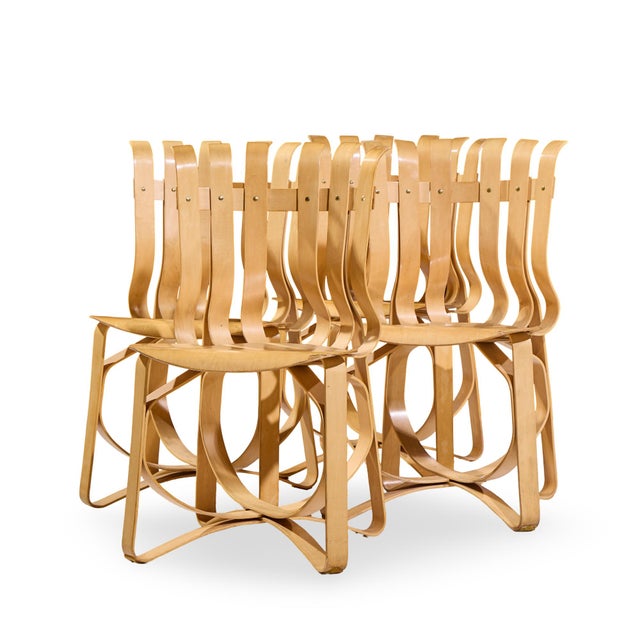 Mid-Century Modern Knoll Mid Century Hat Trick Chairs - Set of 4 For Sale - Image 3 of 12