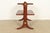 Baker Furniture Regency Banded Flame Mahogany Two-Tier Tea Table or Occasional Side Table For Sale - Image 10 of 12